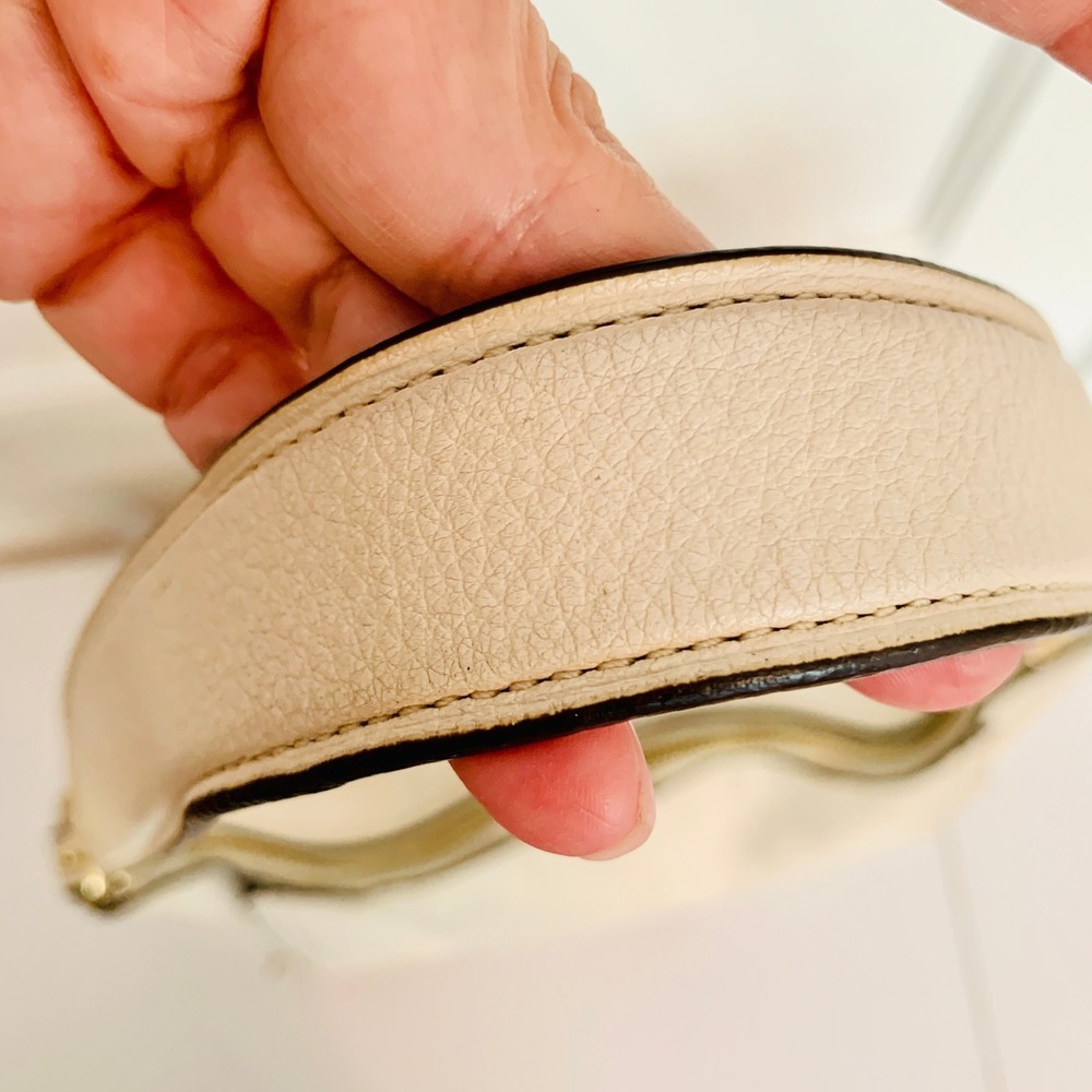 Coach Marlon Shoulder Hobo Handbag In Chalk White Pebbled Leather F79994 $325 - Picture 7 of 16